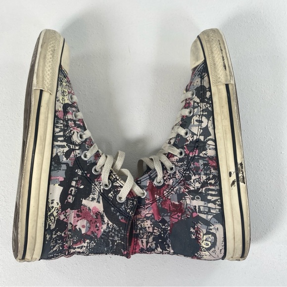 Vintage Converse Size 6 Custom Graffiti Chuck Taylor All Star High Top, Artisan - Picture 3 of 16